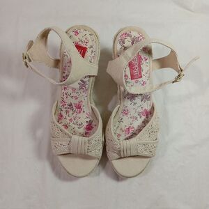 Espirit Wedge Espadrlles Women's Size 8M *